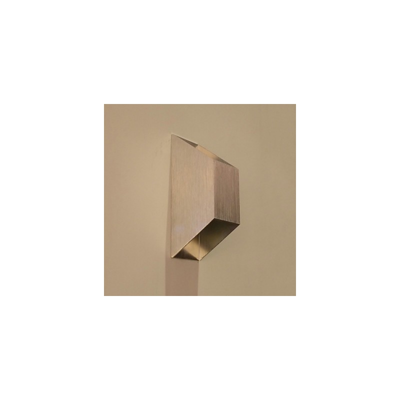 Modelo de barra criativa trapezoidal dupla arandelas de parede modernas contemporâneas de metal