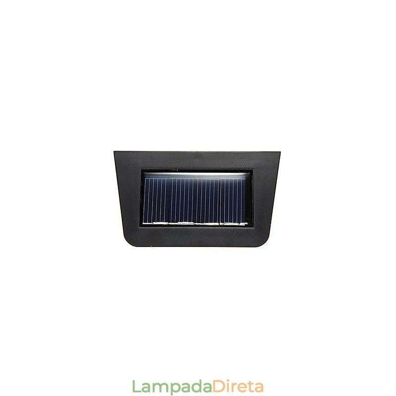 Luminária de parede com energia solar amarela quente para deck com 2 lanternas