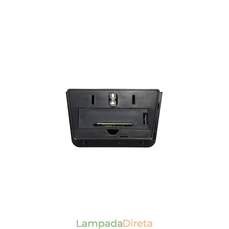 Luminária de parede com energia solar amarela quente para deck com 2 lanternas