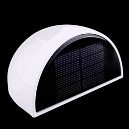 Lâmpada solar à prova d'água IP55 branca + preta
