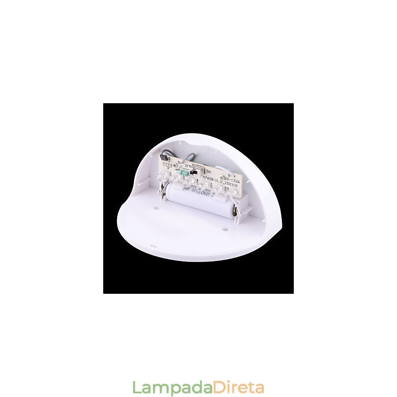Lâmpada solar à prova d'água IP55 branca + preta