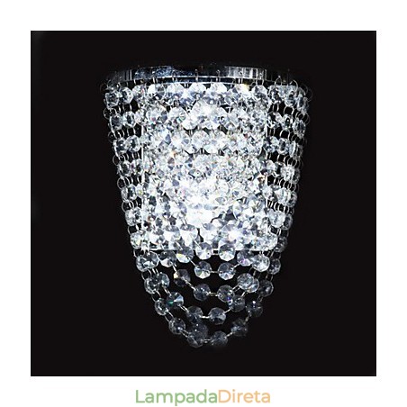 Luminárias de parede de cristal embutidas modernas contemporâneas de metal Luminárias de parede de cristal embutidas modernas contemporâneas de metal