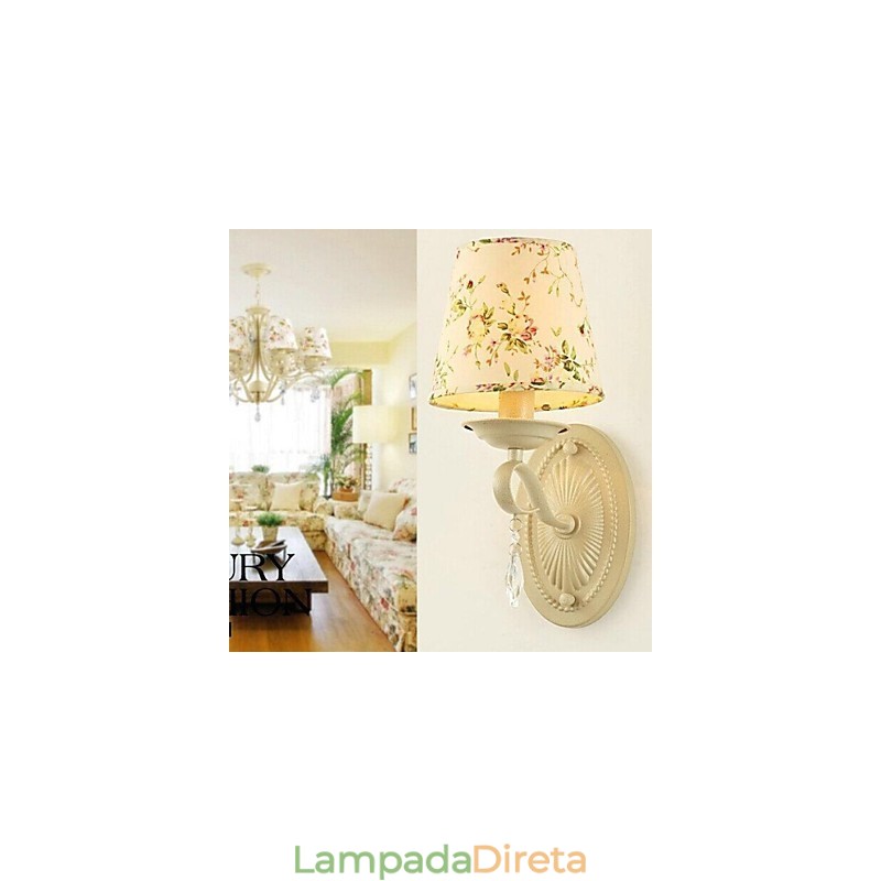 Apliques de parede estilo mini cristal moderno e contemporâneo metal