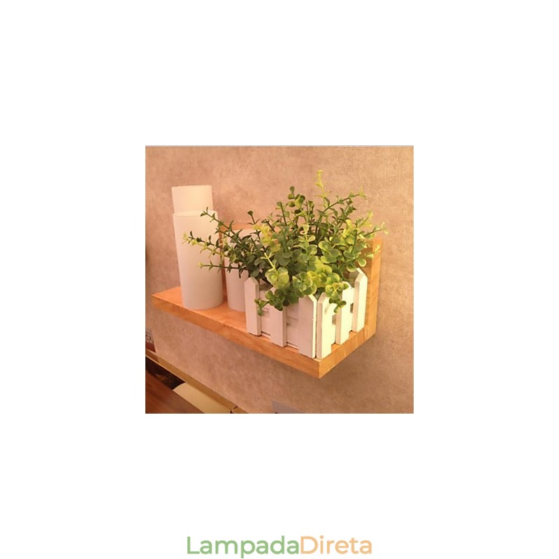 Luminária de parede Três luzes e vidro
