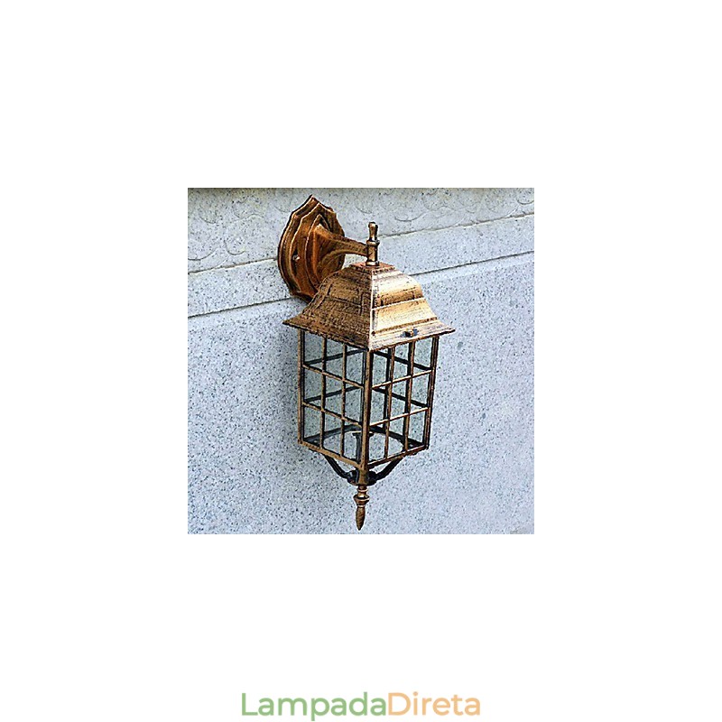 Luminárias de parede externas tradicionais clássicas de metal
