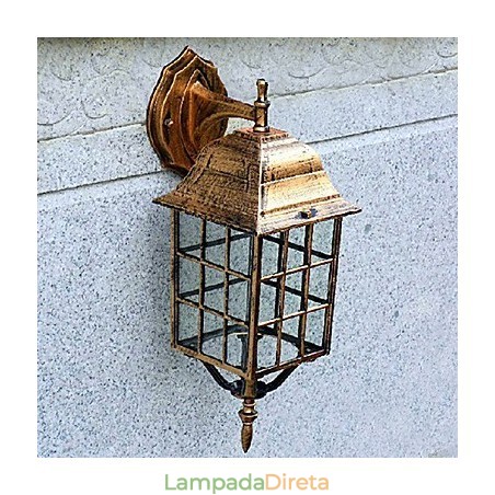 Luminárias de parede externas tradicionais clássicas de metal Luminárias de parede externas tradicionais clássicas de metal