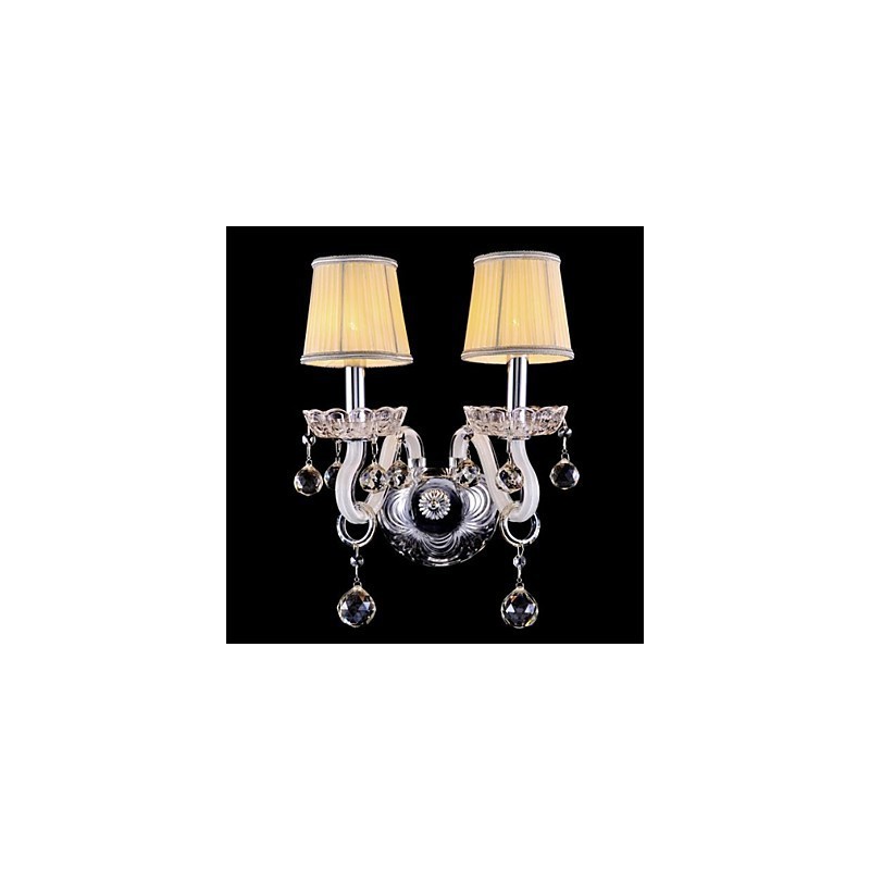 Cristal Mini Estilo Arandelas de Parede Vela Luzes de Parede Modernas Contemporâneas Vidro
