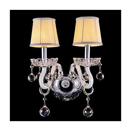 Cristal Mini Estilo Arandelas de Parede Vela Luzes de Parede Modernas Contemporâneas Vidro Cristal Mini Estilo Arandelas de Parede Vela Luzes de Parede Modernas Contemporâneas Vidro