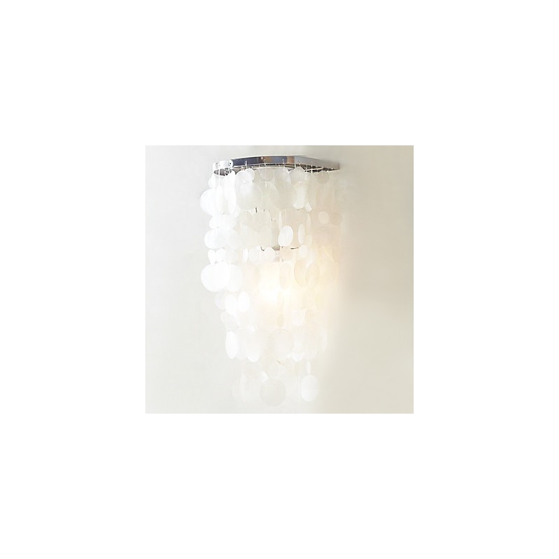 Luminária de parede elegante com 1 luz em branco quente