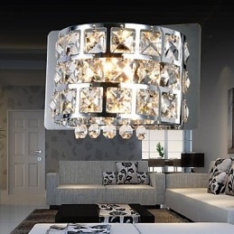 Luminárias de parede embutidas de cristal modernas contemporâneas G4 Metal