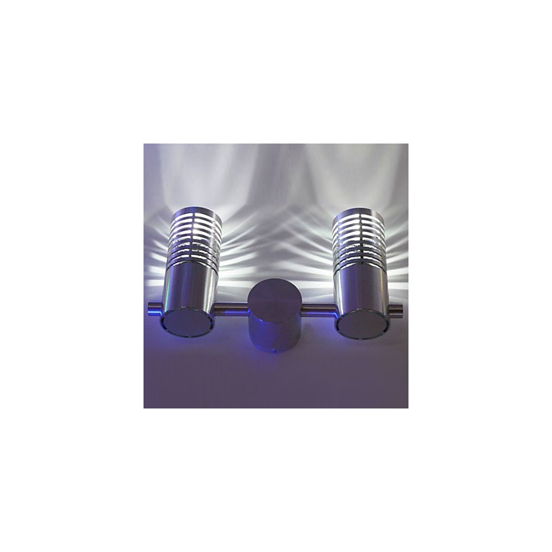 Luminária de parede moderna com luz difusora 2 cilindros barreira camada raio de luz