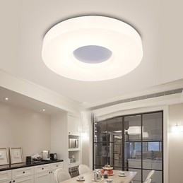 Luminárias de teto redondas embutidas modernas contemporâneas de metal