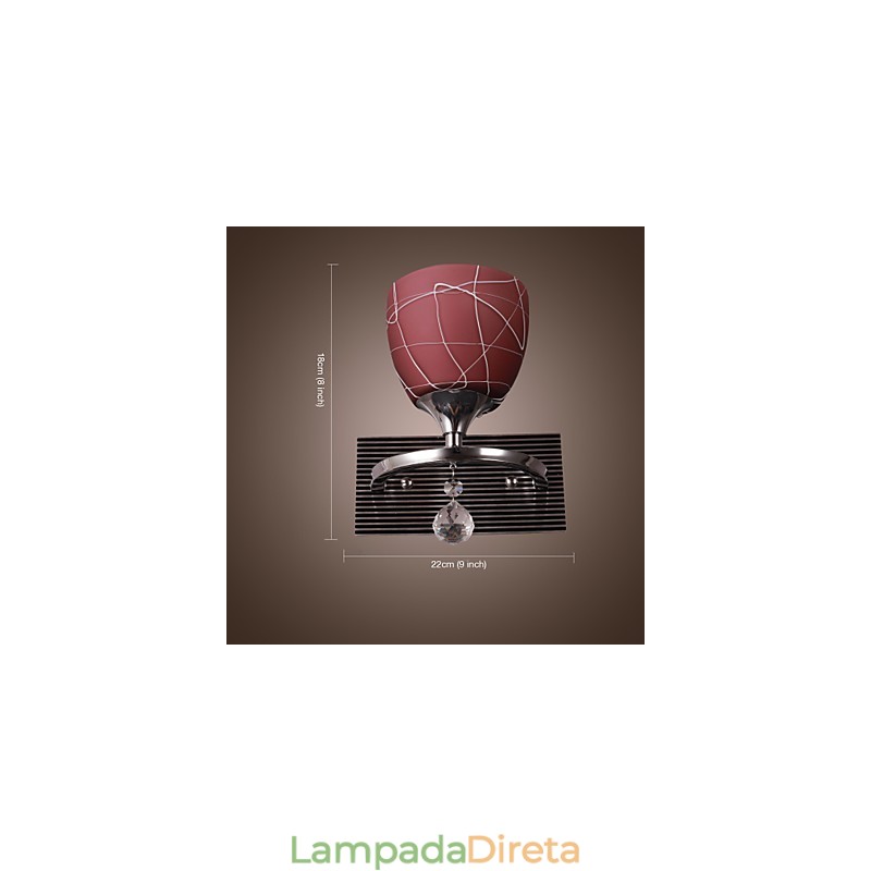 Luminária de parede de alta qualidade com 1 luz