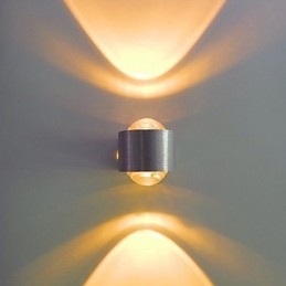 Luminárias de parede embutidas modernas contemporâneas de metal