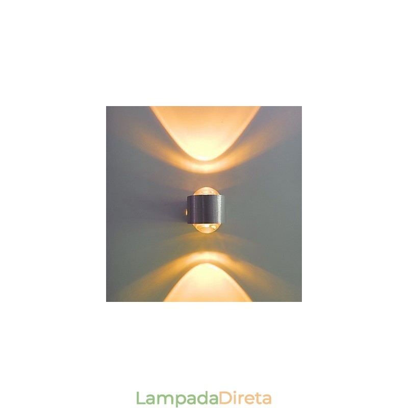 Luminárias de parede embutidas modernas contemporâneas de metal