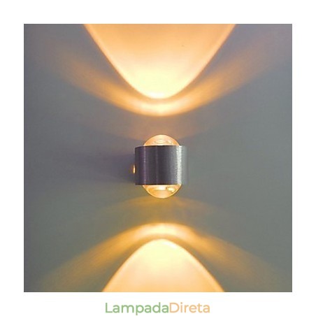 Luminárias de parede embutidas modernas contemporâneas de metal Luminárias de parede embutidas modernas contemporâneas de metal