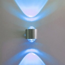 Luminárias de parede embutidas modernas contemporâneas de metal