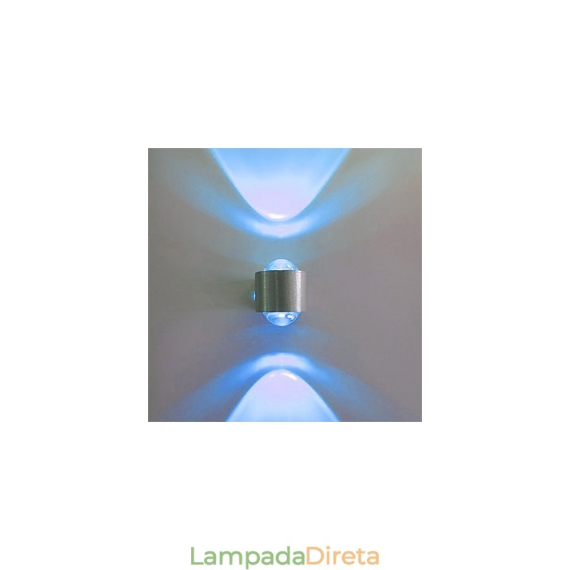 Luminárias de parede embutidas modernas contemporâneas de metal