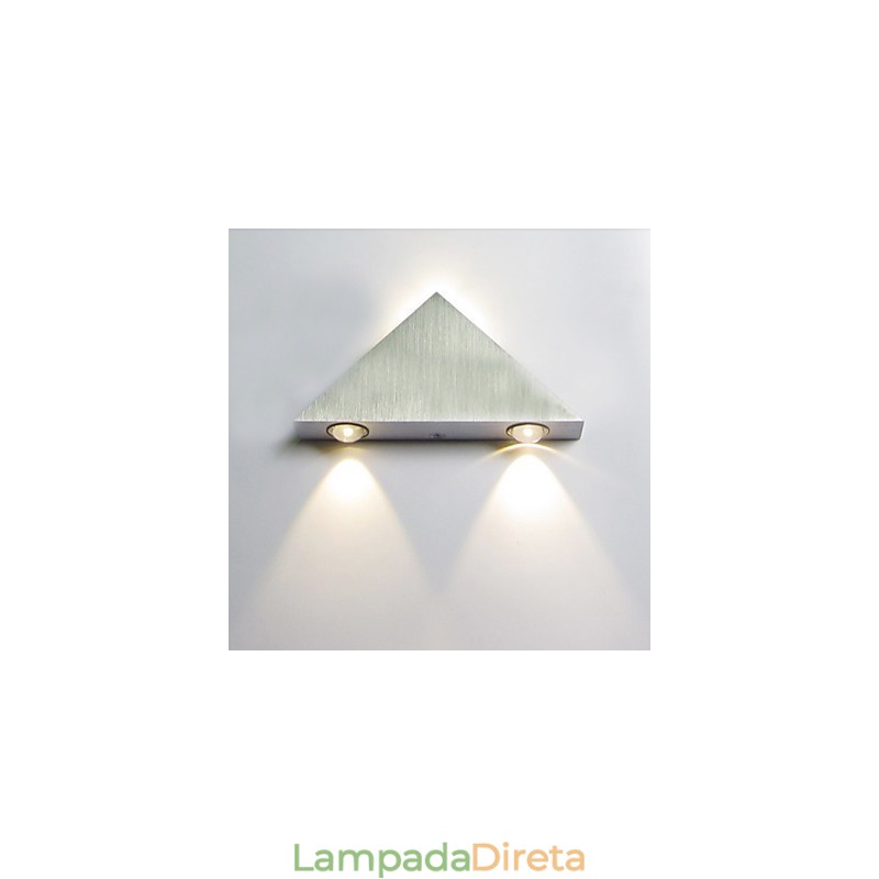 Luminárias de parede embutidas modernas contemporâneas de metal