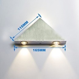 Luminárias de parede embutidas modernas contemporâneas de metal