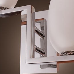 Luminária de parede de cristal com 2 luzes em formato de garrafa