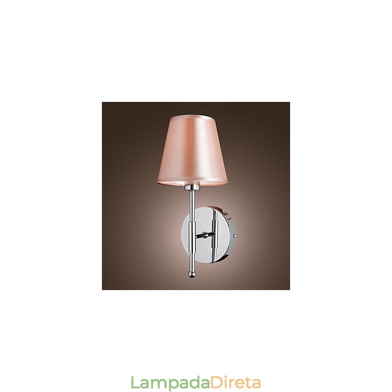 Luminária de parede de design simples com luz quente