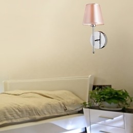 Luminária de parede de design simples com luz quente