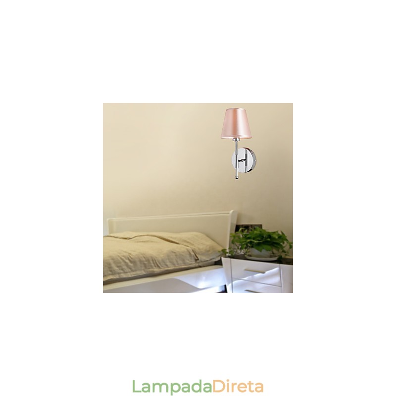 Luminária de parede de design simples com luz quente
