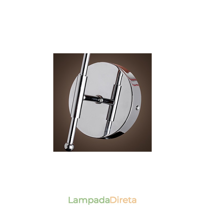Luminária de parede de design simples com luz quente