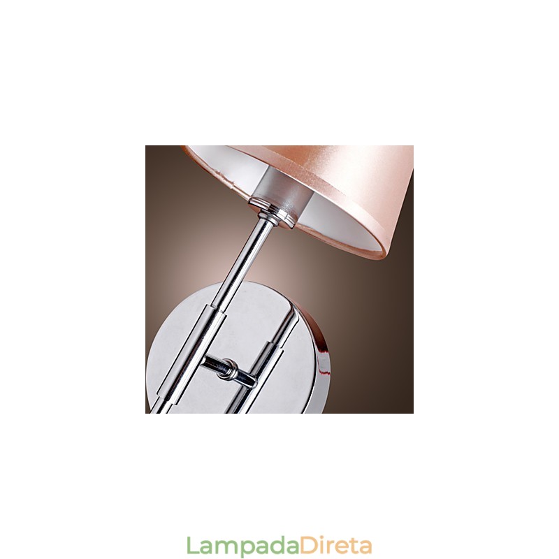 Luminária de parede de design simples com luz quente