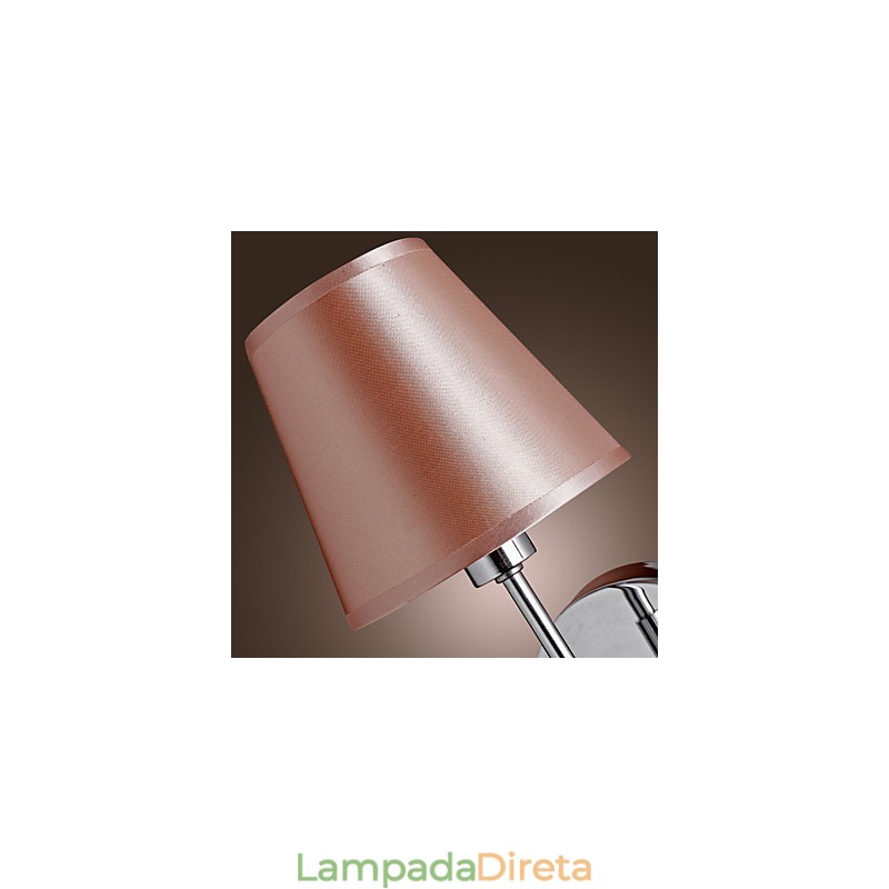 Luminária de parede de design simples com luz quente