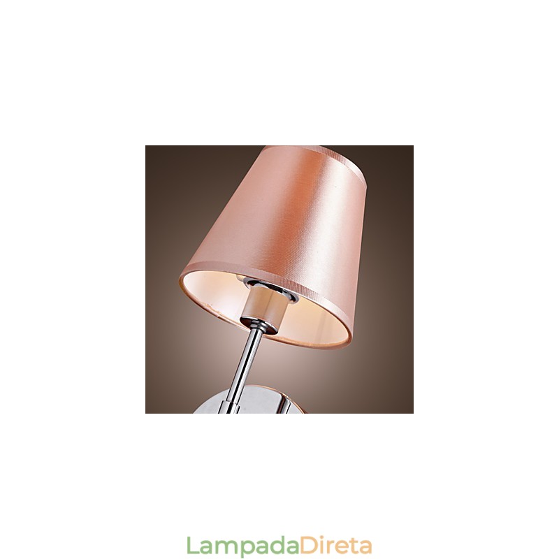 Luminária de parede de design simples com luz quente