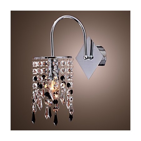 Luminária de parede com gota de cristal elegante Luminária de parede com gota de cristal elegante