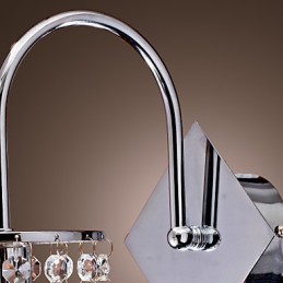 Luminária de parede com gota de cristal elegante
