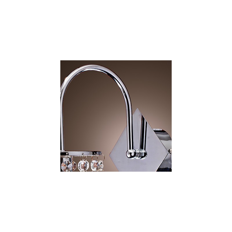 Luminária de parede com gota de cristal elegante
