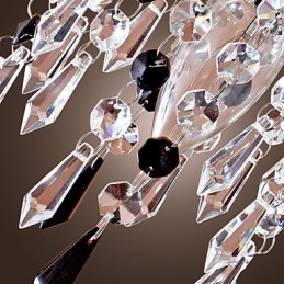 Luminária de parede com gota de cristal elegante