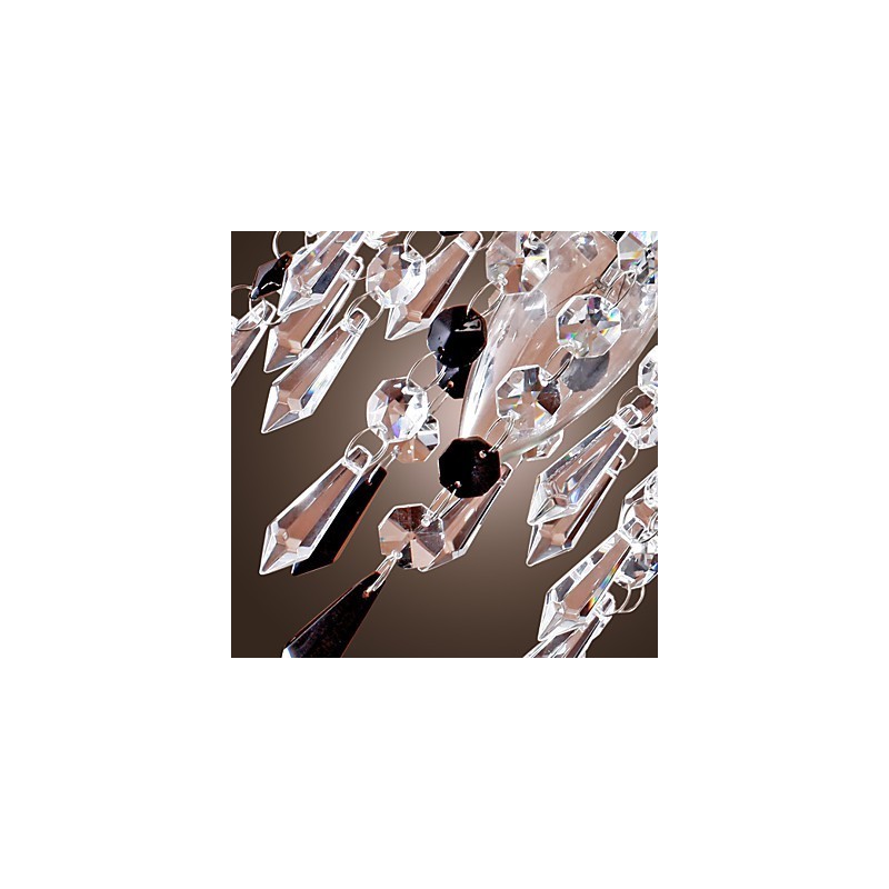 Luminária de parede com gota de cristal elegante