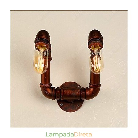 American Bar Xiang Quarto Corredor Tubo de Água Luminária de Parede Retro Industrial Luminária de Parede de Ferro American Bar Xiang Quarto Corredor Tubo de Água Luminária de Parede Retro Industrial Luminária de Parede de Ferro
