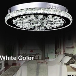 Cristal Flush Mount Moderno Contemporâneo Sala de Estar Cama Jantar Crianças Metal