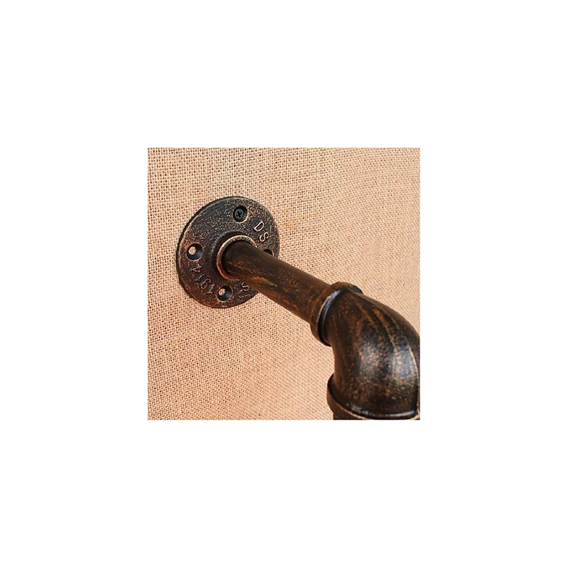 Nostalgia Simple Water Pipe Decorativo Pequeno Luminária de Parede Luz de Parede