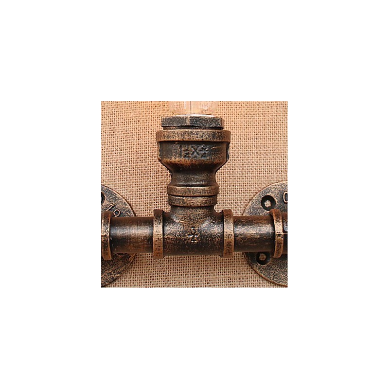 Nostalgia Simple Water Pipe Decorativo Pequeno Luminária de Parede Luz de Parede