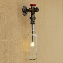 Luminária de parede rústica Lodge Bronze para iluminação ambiente
