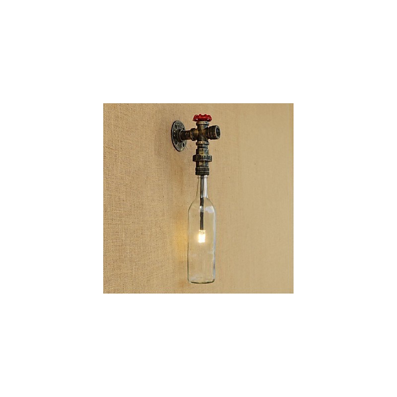 Luminária de parede rústica Lodge Bronze para iluminação ambiente
