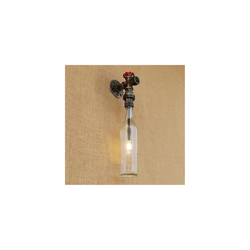 Luminária de parede rústica Lodge Bronze para iluminação ambiente