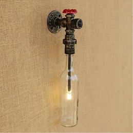 Luminária de parede rústica Lodge Bronze para iluminação ambiente
