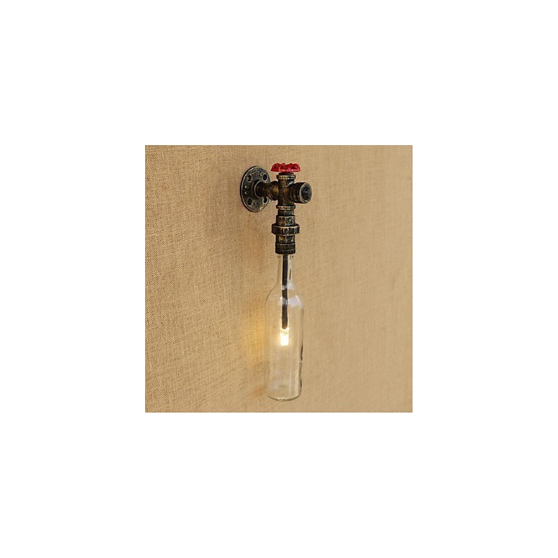 Luminária de parede rústica Lodge Bronze para iluminação ambiente