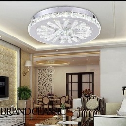 Cristal Flush Mount Moderno Contemporâneo Sala de Estar Cama Jantar Crianças Metal