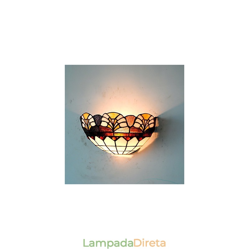 Retro Country Wall Lights Glass Shade Sala de estar Quarto Restaurante Café Bar Wall Spots