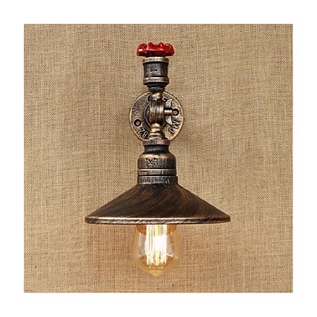 Pintura rústica de chalé para arandelas de parede com luz ambiente Pintura rústica de chalé para arandelas de parede com luz ambiente