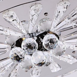 Cristal Flush Mount Moderno Contemporâneo Sala de Estar Cama Jantar Crianças Metal